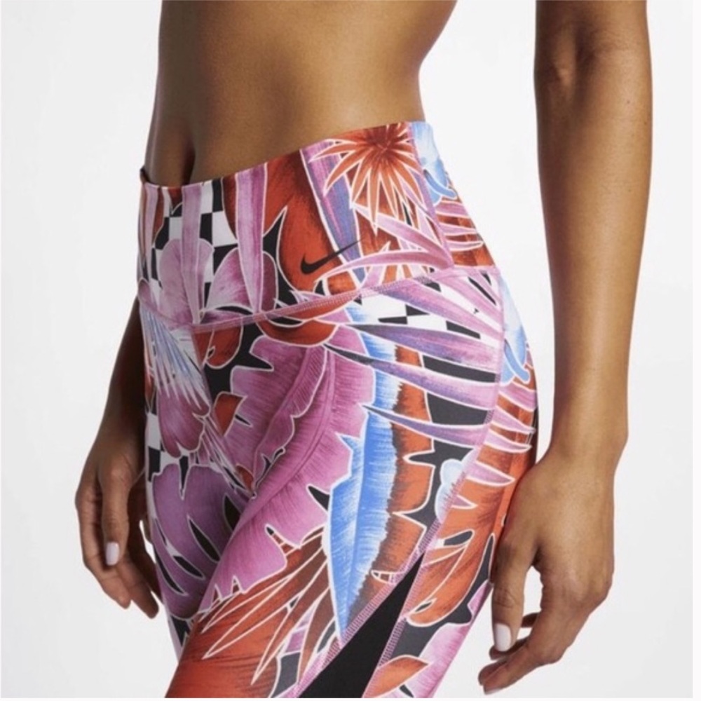 Nike 7/8 Mid-Rise Tropical Floral Print - Picture 1 of 8